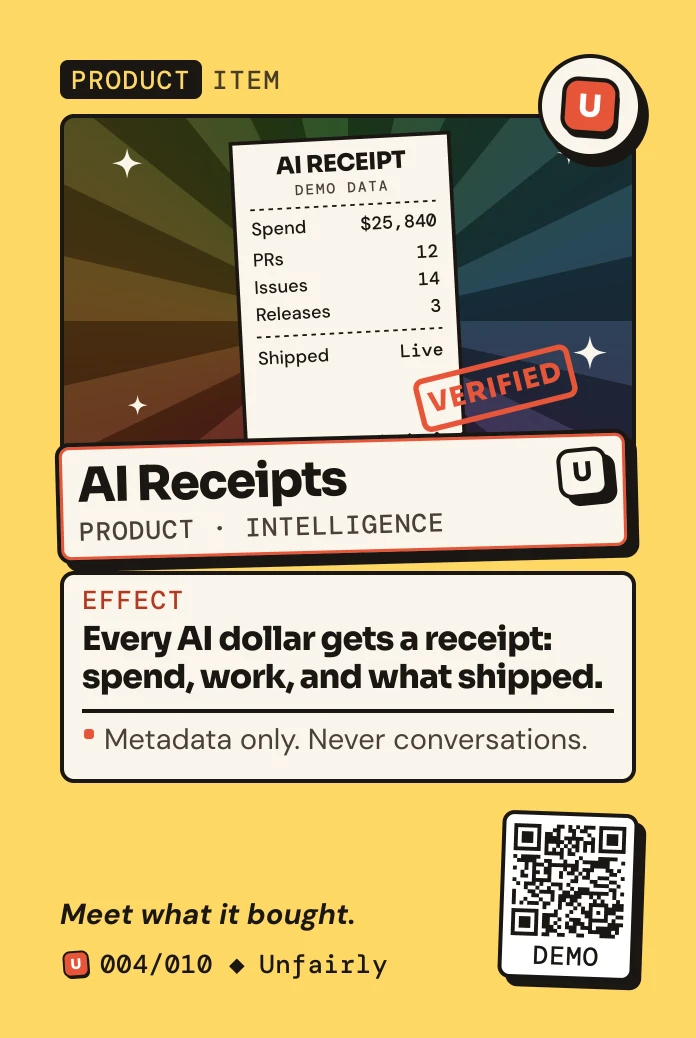 AI Receipts card