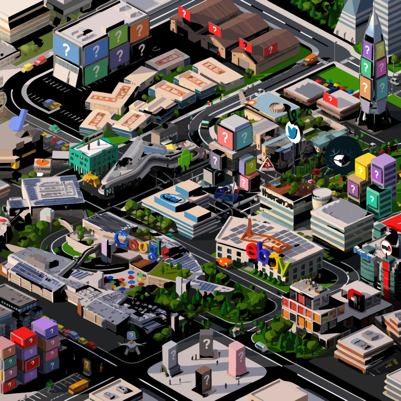 The Growth Valley, a miniature campus of breakout AI companies